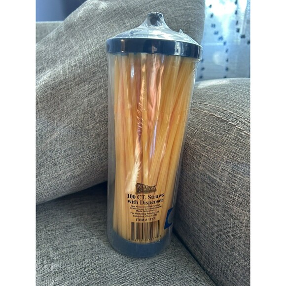 West Virginia University WVU Straw Container Dispenser New - Picture 2 of 3